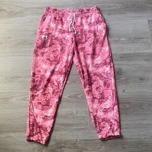 Under Armour Pink Tie-Dye Joggers